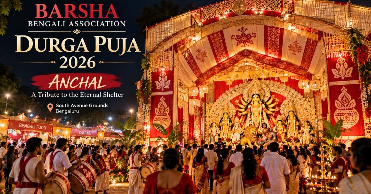 Best Durga Puja Celebrations in Bengaluru 2026 | Events & Locations
