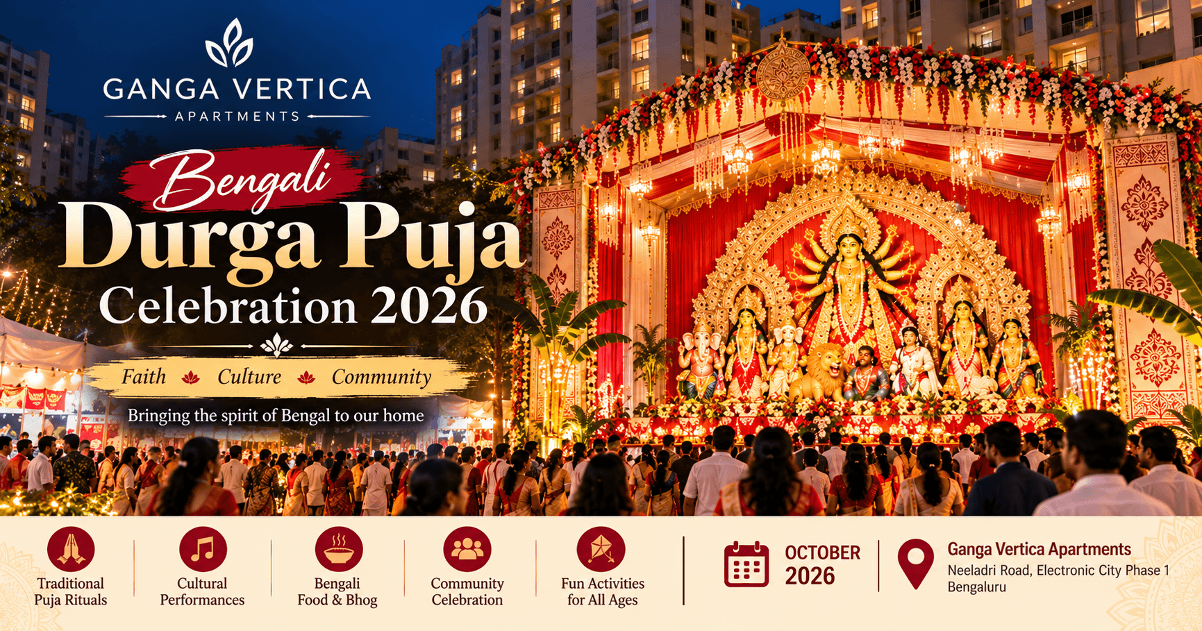 Durga Puja Festival 2026: Top Pandals & Events in Bengaluru